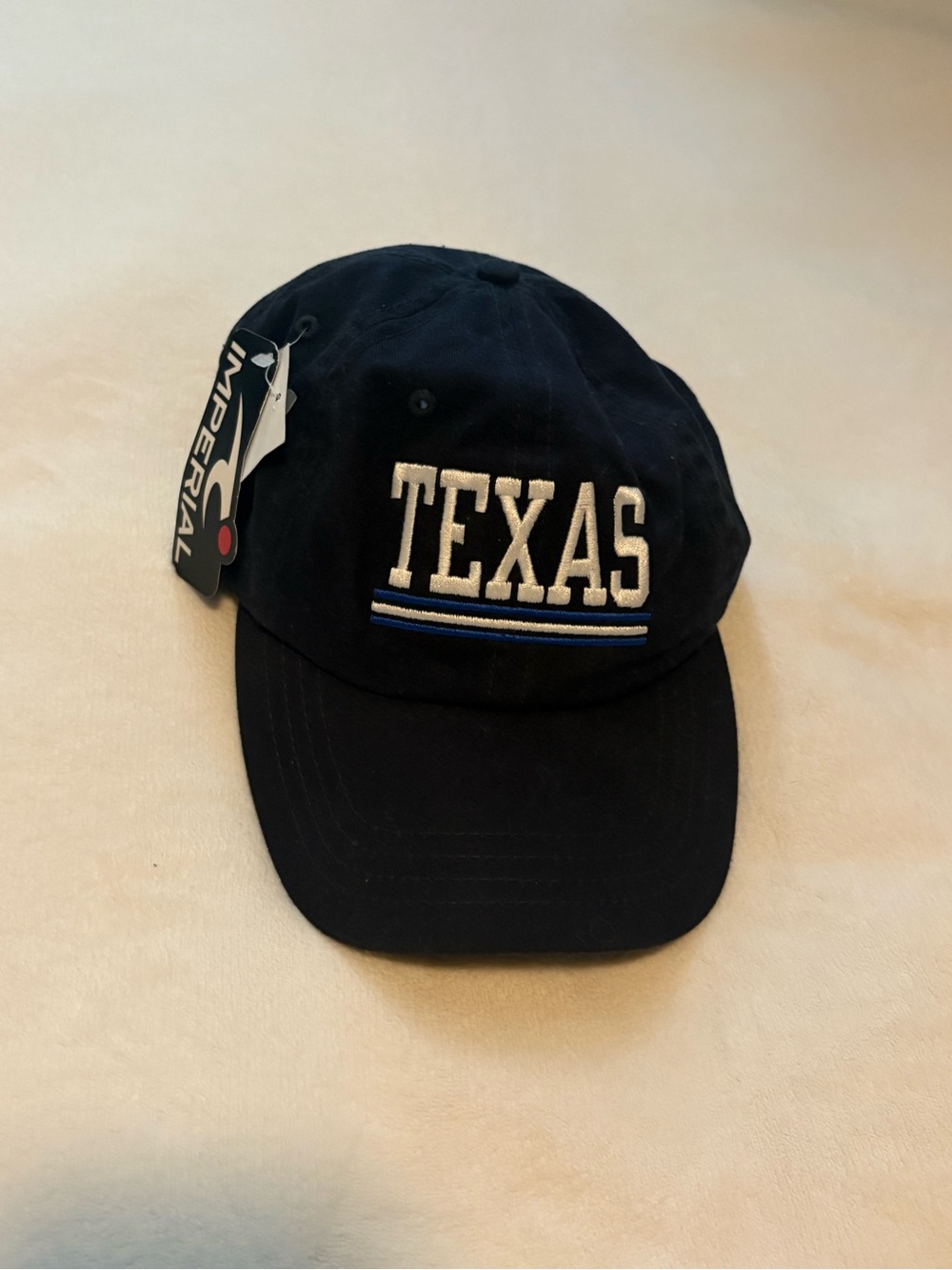 Imperial TEXAS Embroidered Baseball Cap - Black (2/$15)